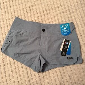 Pelagic Women's Light Blue fishing shorts
